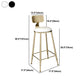 Glam 1/3/5 Pieces Faux Marble Bar Table Set Fixed Table Counter Set for Home Use
