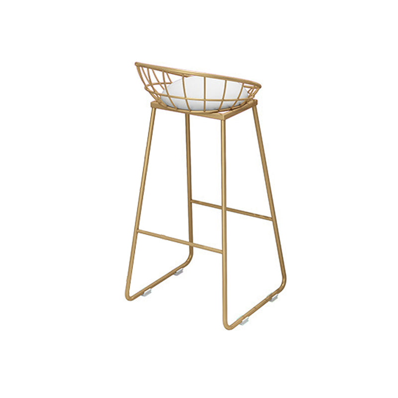 Nordic Glam 1/3 Pieces Bar Table Set Rectangle Marble Counter Table for Kitchen Beige 30"H Stool (Single) Clearhalo 'Bar Furniture' 'furn' 'furn_home_bar_bar_sets' 'Furniture' 'Home Bars & Bar Sets' 'home_bar_bar_sets' 'Kitchen & Dining Furniture' 5838445