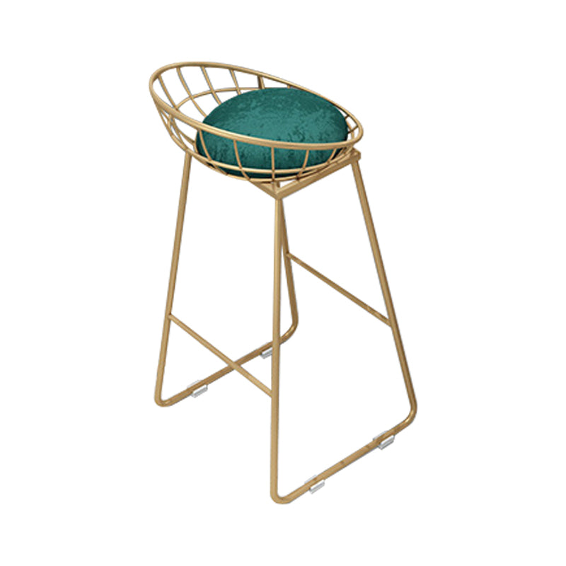 Nordic Glam 1/3 Pieces Bar Table Set Rectangle Marble Counter Table for Kitchen Green 30"H Stool (Single) Clearhalo 'Bar Furniture' 'furn' 'furn_home_bar_bar_sets' 'Furniture' 'Home Bars & Bar Sets' 'home_bar_bar_sets' 'Kitchen & Dining Furniture' 5838447