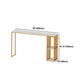 Nordic Glam 1/3 Pieces Bar Table Set Rectangle Marble Counter Table for Kitchen Clearhalo 'Bar Furniture' 'furn' 'furn_home_bar_bar_sets' 'Furniture' 'Home Bars & Bar Sets' 'home_bar_bar_sets' 'Kitchen & Dining Furniture' 5838457