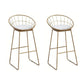 Glam 1/2/3 Pieces Faux Marble Bar Table Set Fixed Table Counter Set for Home Use White 30"H Stools (Set of 2) Clearhalo 'Bar Furniture' 'furn' 'furn_home_bar_bar_sets' 'Furniture' 'Home Bars & Bar Sets' 'home_bar_bar_sets' 'Kitchen & Dining Furniture' 5838462