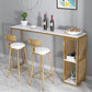 Glam 1/3 Pieces Bar Table Set Rectangle Marble Counter Table for Kitchen 3 Pieces: Table, 2 Stools Clearhalo 'Bar Furniture' 'furn' 'furn_home_bar_bar_sets' 'Furniture' 'Home Bars & Bar Sets' 'home_bar_bar_sets' 'Kitchen & Dining Furniture' 5838478