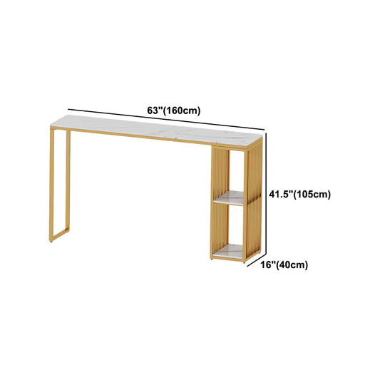 Glam 1/3 Stück Stangen Tisch Set Rechteck Marmorentischtisch für Küche
