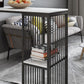 Industrial 1/3 Pieces Bar Table Set Rectangle Marble Counter Table with High Stools Clearhalo 'Bar Furniture' 'furn' 'furn_home_bar_bar_sets' 'Furniture' 'Home Bars & Bar Sets' 'home_bar_bar_sets' 'Kitchen & Dining Furniture' 5838503