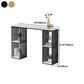 Industrial 1/3 Pieces Bar Table Set Rectangle Marble Counter Table with High Stools Clearhalo 'Bar Furniture' 'furn' 'furn_home_bar_bar_sets' 'Furniture' 'Home Bars & Bar Sets' 'home_bar_bar_sets' 'Kitchen & Dining Furniture' 5838511