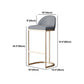 Juego de mesa de bar Glam, mesa de bar rectangular de piedra de 1/2/5 piezas con taburetes altos