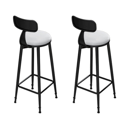 Glam 1/2/3 Pieces Bar Table Set Rectangle Bar Table with High Stools Black 30"H Stools (Set of 2) Clearhalo 'Bar Furniture' 'furn' 'furn_home_bar_bar_sets' 'Furniture' 'Home Bars & Bar Sets' 'home_bar_bar_sets' 'Kitchen & Dining Furniture' 5838570