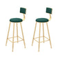 Set tavolo da bar Glam 1/2/3/5 pezzi Tavolo da bar rettangolare in pietra con sgabelli alti