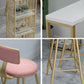 Set tavolo da bar Glam 1/2/3/5 pezzi Tavolo da bar rettangolare in pietra con sgabelli alti