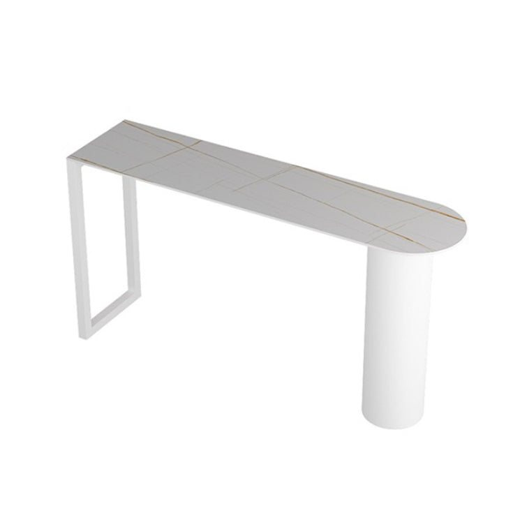 Modern 1/2/3/5 Pieces Bar Table Set Rectangle Stone Bar Table with High Stools Clearhalo 'Bar Furniture' 'furn' 'furn_home_bar_bar_sets' 'Furniture' 'Home Bars & Bar Sets' 'home_bar_bar_sets' 'Kitchen & Dining Furniture' 5838632