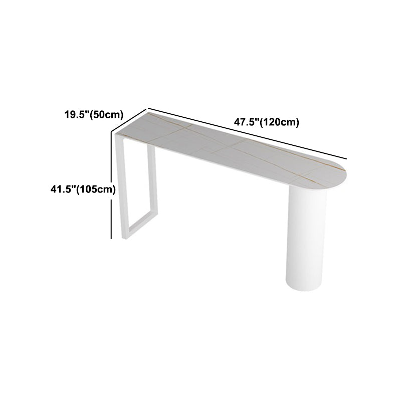 Modern 1/2/3/5 Pieces Bar Table Set Rectangle Stone Bar Table with High Stools Clearhalo 'Bar Furniture' 'furn' 'furn_home_bar_bar_sets' 'Furniture' 'Home Bars & Bar Sets' 'home_bar_bar_sets' 'Kitchen & Dining Furniture' 5838636