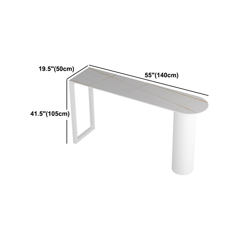 Modern 1/2/3/5 Pieces Bar Table Set Rectangle Stone Bar Table with High Stools Clearhalo 'Bar Furniture' 'furn' 'furn_home_bar_bar_sets' 'Furniture' 'Home Bars & Bar Sets' 'home_bar_bar_sets' 'Kitchen & Dining Furniture' 5838637