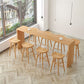 Set tavolo da bar moderno da 1/2/5/9 pezzi Tavolo da bar rettangolare con sgabelli alti in legno