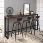 1/4/7 Pieces Industrial Rectangular Pub Table Set Wooden Counter Table with High Stools Clearhalo 'Bar Furniture' 'furn' 'furn_home_bar_bar_sets' 'Furniture' 'Home Bars & Bar Sets' 'home_bar_bar_sets' 'Kitchen & Dining Furniture' 5838672