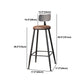1/4/7 Pieces Industrial Rectangular Pub Table Set Wooden Counter Table with High Stools Clearhalo 'Bar Furniture' 'furn' 'furn_home_bar_bar_sets' 'Furniture' 'Home Bars & Bar Sets' 'home_bar_bar_sets' 'Kitchen & Dining Furniture' 5838676