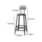 1/4/7 Pieces Industrial Rectangular Pub Table Set Wooden Counter Table with High Stools Clearhalo 'Bar Furniture' 'furn' 'furn_home_bar_bar_sets' 'Furniture' 'Home Bars & Bar Sets' 'home_bar_bar_sets' 'Kitchen & Dining Furniture' 5838677