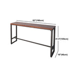 1/4/7 Pieces Industrial Rectangular Pub Table Set Wooden Counter Table with High Stools Clearhalo 'Bar Furniture' 'furn' 'furn_home_bar_bar_sets' 'Furniture' 'Home Bars & Bar Sets' 'home_bar_bar_sets' 'Kitchen & Dining Furniture' 5838680