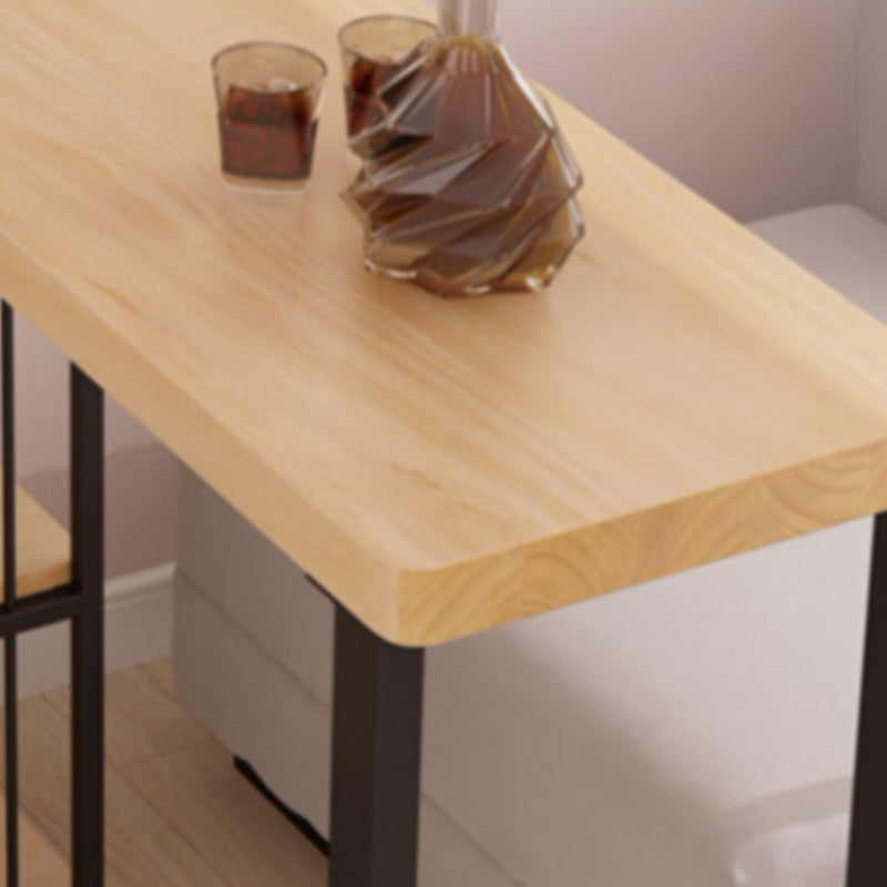 1/3 Pieces Modern Rectangular Pub Table Set Wooden Counter Table with High Stools Clearhalo 'Bar Furniture' 'furn' 'furn_home_bar_bar_sets' 'Furniture' 'Home Bars & Bar Sets' 'home_bar_bar_sets' 'Kitchen & Dining Furniture' 5838692