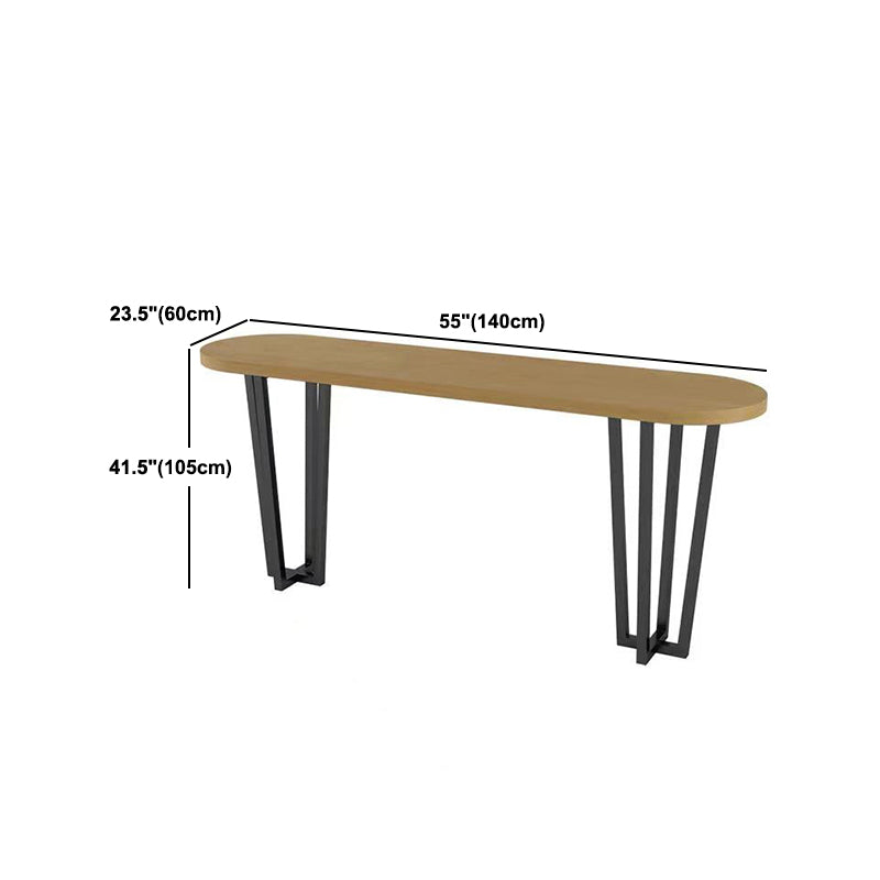 Coffee Shop Glam Bar Height Table Double Pedestal Solid Wood Hall/Pub Table Clearhalo 'Bar Furniture' 'Bar Tables' 'bar_tables' 'furn' 'furn_bar_tables' 'Furniture' 'Kitchen & Dining Furniture' 5839013