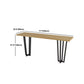 Coffee Shop Glam Bar Height Table Double Pedestal Solid Wood Hall/Pub Table Clearhalo 'Bar Furniture' 'Bar Tables' 'bar_tables' 'furn' 'furn_bar_tables' 'Furniture' 'Kitchen & Dining Furniture' 5839016