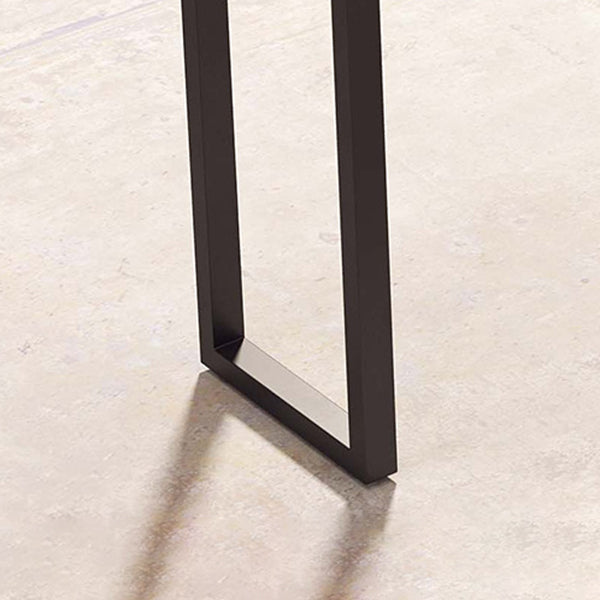 Glam Sled Counter Height Table Solid Wood and Metal Pub Height Dining Table Clearhalo 'Bar Furniture' 'Bar Tables' 'bar_tables' 'furn' 'furn_bar_tables' 'Furniture' 'Kitchen & Dining Furniture' 5839053