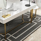 Modern Light Luxury Minimalist Writing Desk Rectangular Fixed Luxury Desk Clearhalo 'furn' 'furn_office_desk' 'Furniture' 'Office Desks' 'Office Furniture' 'office_desk' 5839270