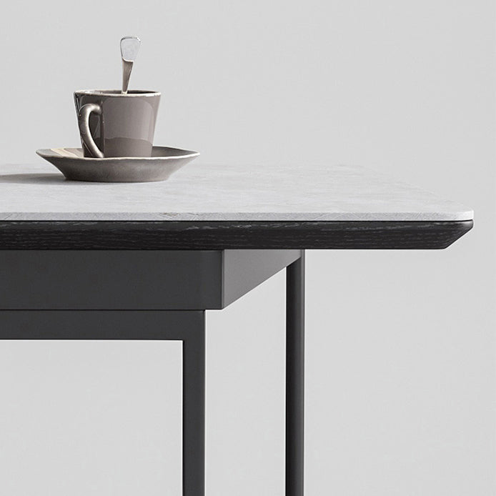 Rectangular Writing Desk Industrial Trestle Base Office Desk with 2 Drawers Clearhalo 'furn' 'furn_office_desk' 'Furniture' 'Office Desks' 'Office Furniture' 'office_desk' 5839279