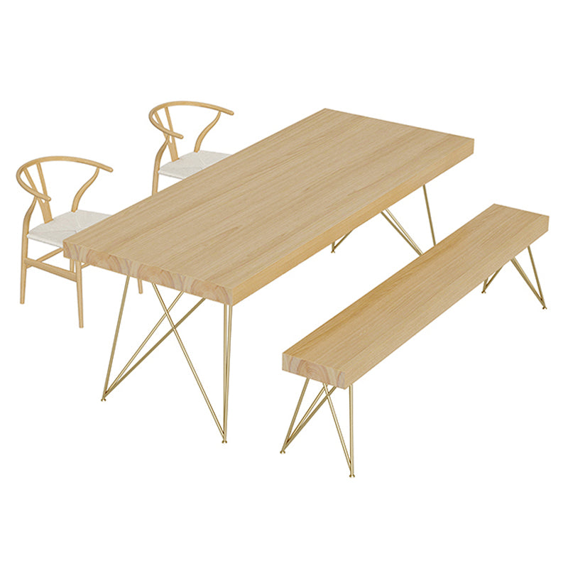 Tavolo da ufficio tavolo da scrittura di lusso in legno massiccio a forma di rettangolare