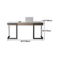 Moderne stijl 2-lading kantoor bureau sintered stone home schrijven bureau