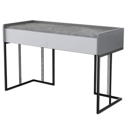 Scrivania rettangolare per la scrittura di home office moderna scrivania in pietra in pietra