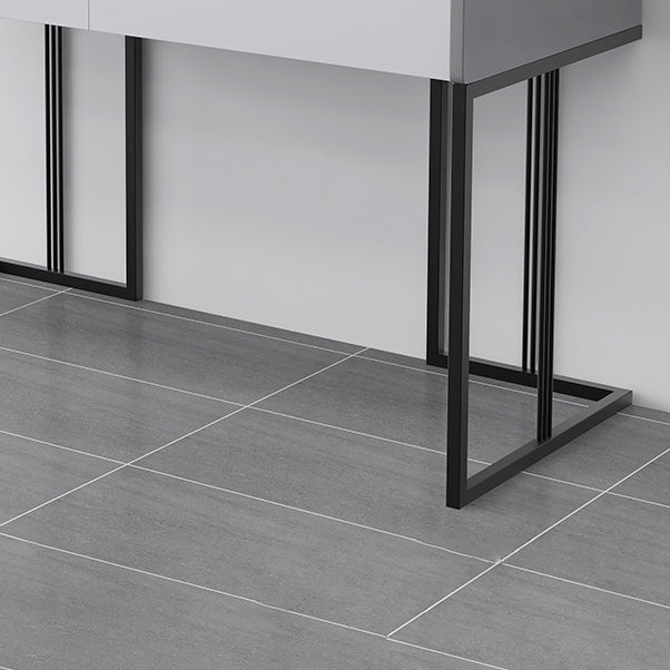 Scrivania rettangolare per la scrittura di home office moderna scrivania in pietra in pietra