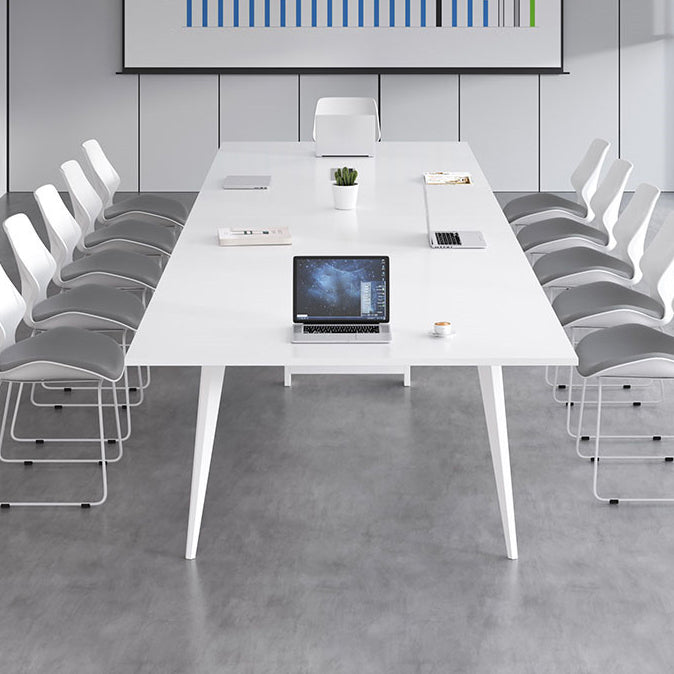 Tavolo da incontro in legno Home Office di scrittura rettangolare moderna