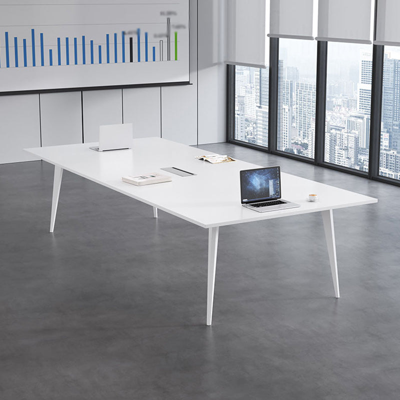 Tavolo da incontro in legno Home Office di scrittura rettangolare moderna