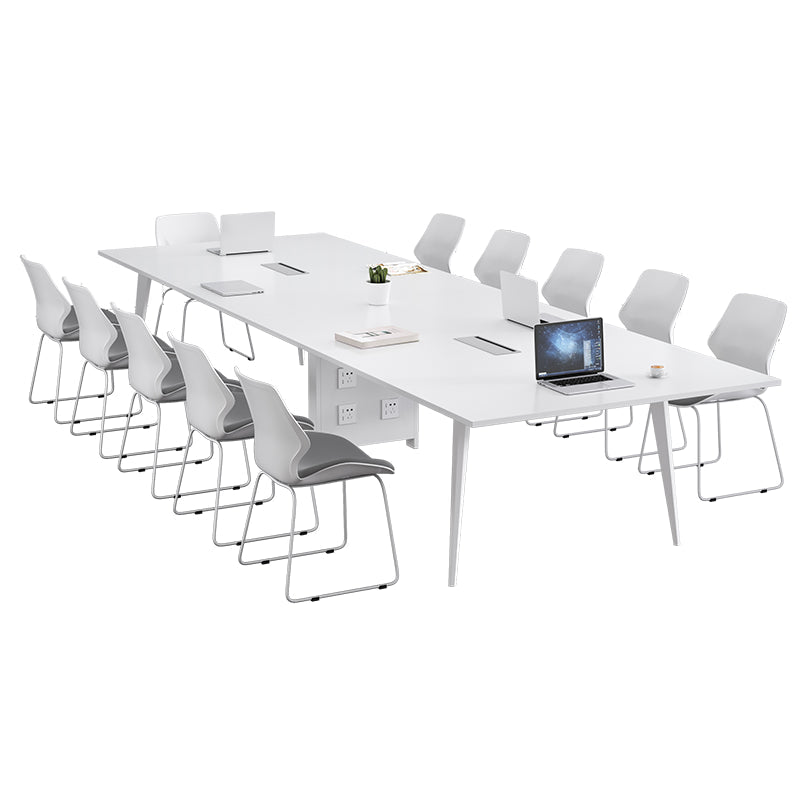 Tavolo da incontro in legno Home Office di scrittura rettangolare moderna