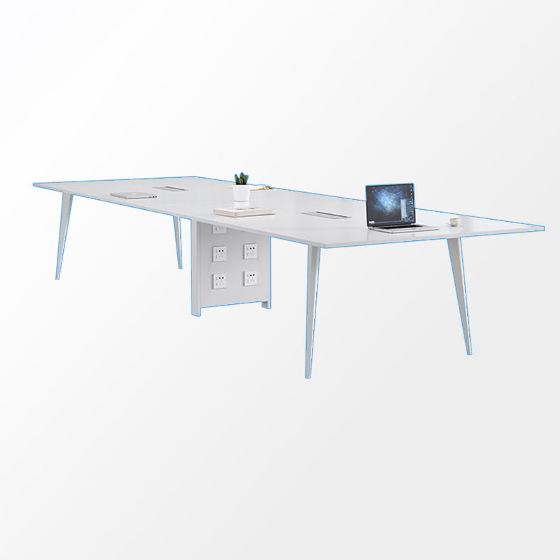 Tavolo da incontro in legno Home Office di scrittura rettangolare moderna