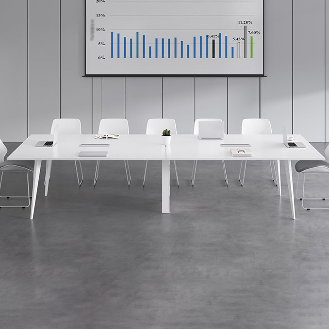 Tavolo da incontro in legno Home Office di scrittura rettangolare moderna