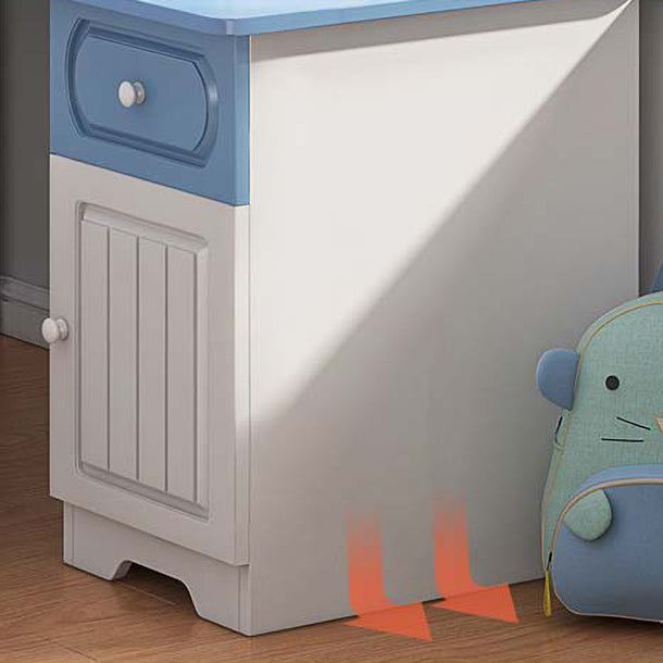 Scrivania di scrittura angolare contemporanea scrivania in legno con libreria