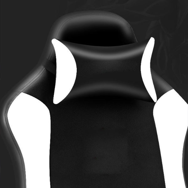 Sedia per computer armi regolabile moderna con ruote sedia da scrivania in leatine in finto.