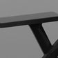 Chaise de conférence moderne à bras fixes, chaise de conférence en acier coulissante