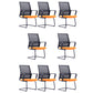 Modern Mid-Back Office Chair Black Frame No Distressing Desk Chair Orange 8 Piece Set Casters Not Included Clearhalo 'furn' 'furn_office_chair' 'Furniture' 'Office Chairs' 'Office Furniture' 'office_chair' 5839669