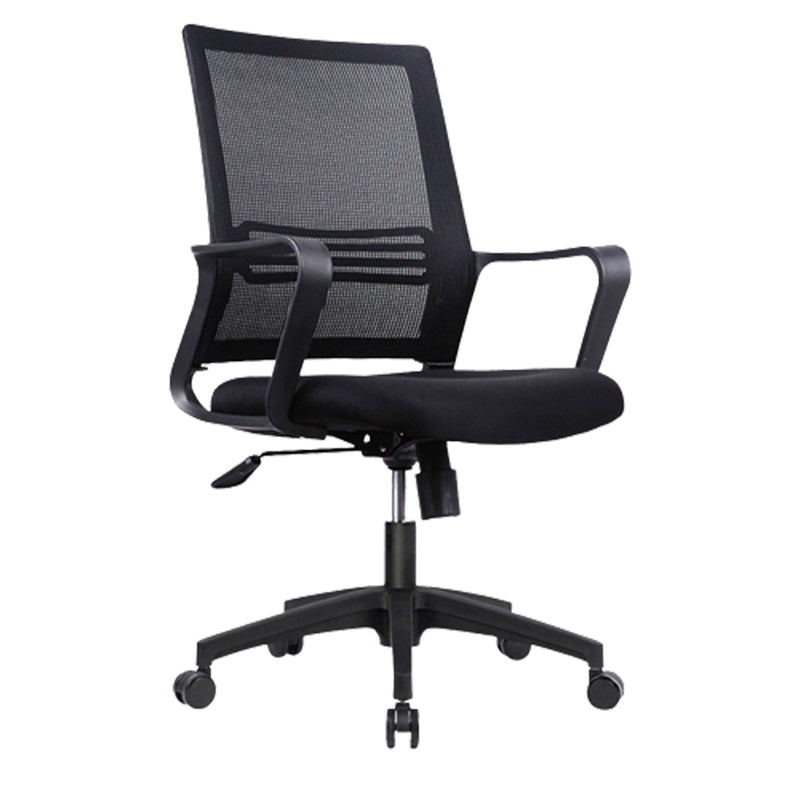 Modern Mid-Back Office Chair Black Frame No Distressing Desk Chair Clearhalo 'furn' 'furn_office_chair' 'Furniture' 'Office Chairs' 'Office Furniture' 'office_chair' 5839677
