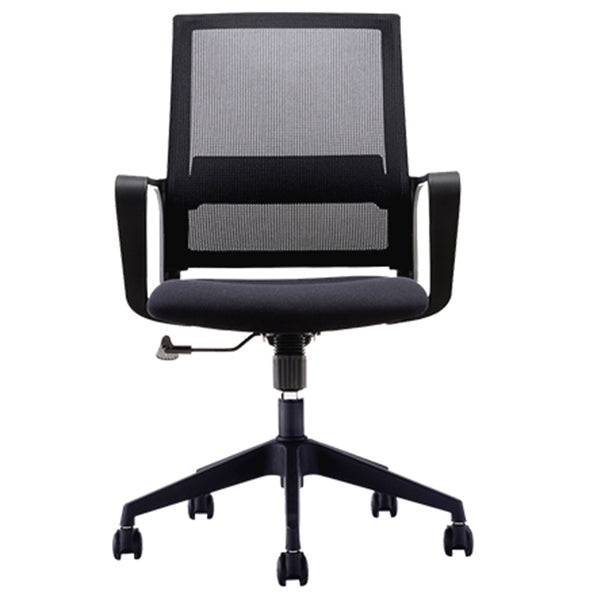 Modern Mid-Back Office Chair Black Frame No Distressing Desk Chair Clearhalo 'furn' 'furn_office_chair' 'Furniture' 'Office Chairs' 'Office Furniture' 'office_chair' 5839690