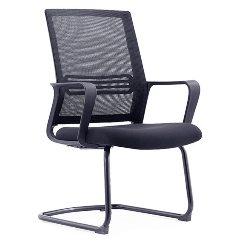 Modern Mid-Back Office Chair Black Frame No Distressing Desk Chair Black 1 Piece Casters Not Included Clearhalo 'furn' 'furn_office_chair' 'Furniture' 'Office Chairs' 'Office Furniture' 'office_chair' 5839701