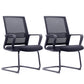 Modern Mid-Back Office Chair Black Frame No Distressing Desk Chair Black 2 Piece Set Casters Not Included Clearhalo 'furn' 'furn_office_chair' 'Furniture' 'Office Chairs' 'Office Furniture' 'office_chair' 5839703