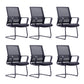 Modern Mid-Back Office Chair Black Frame No Distressing Desk Chair Black 6 Piece Set Casters Not Included Clearhalo 'furn' 'furn_office_chair' 'Furniture' 'Office Chairs' 'Office Furniture' 'office_chair' 5839707