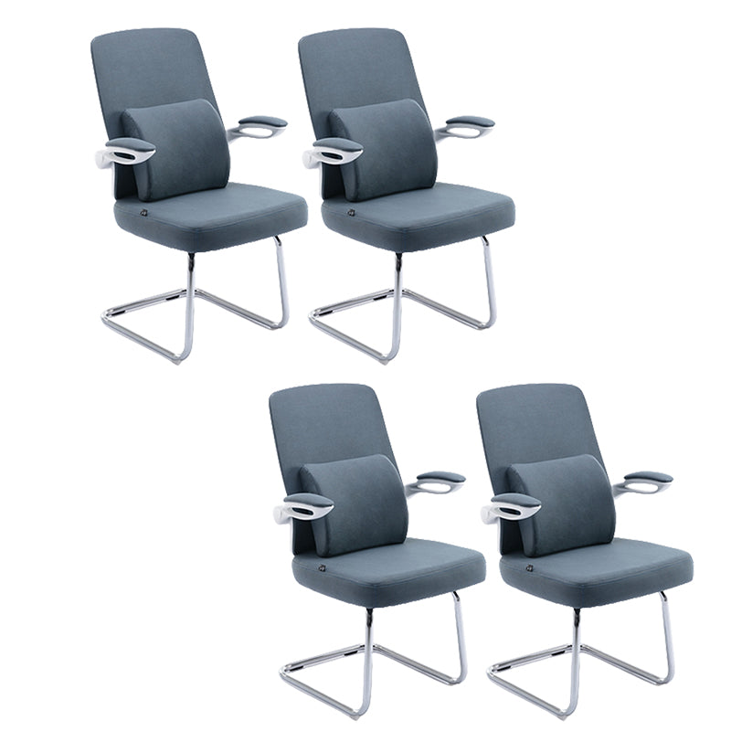 Sedia per computer moderna ribaltare la sedia da bracciolo sedia da scrivania in acciaio