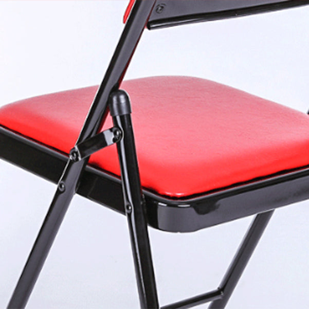 Moderne armloze gestoffeerde bureaustoel low-back lederen bureaustoel