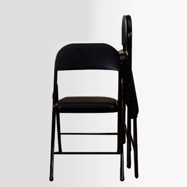 Moderne armloze gestoffeerde bureaustoel low-back lederen bureaustoel