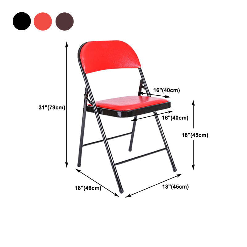 Moderne armloze gestoffeerde bureaustoel low-back lederen bureaustoel