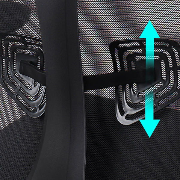 Chaise d'ordinateur moderne Chaise d'accoudoir réglable en nylon chaise Mid-back